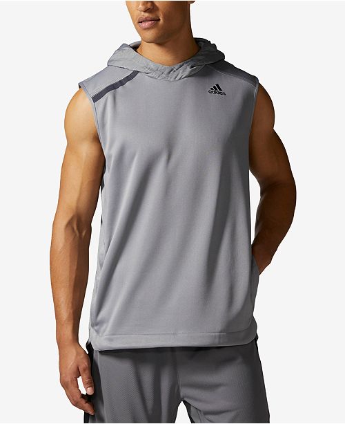 Adidas Men S Essentials Hooded Sleeveless Basketball Shirt Reviews T Shirts Men Macy S