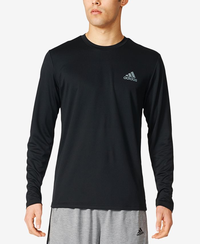 adidas Men's ClimaLite® Long-Sleeve T-Shirt - Macy's
