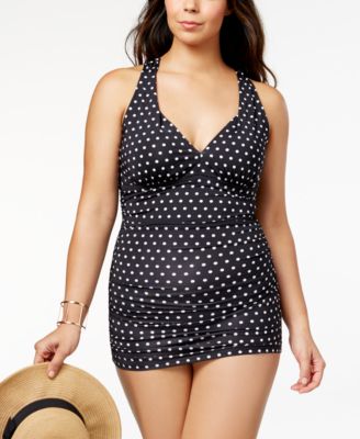 ralph lauren polka dot swimsuit