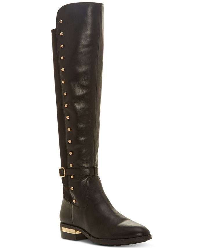 Studded top riding boots