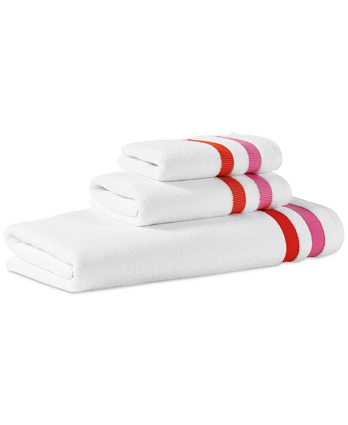 kate spade new york Candy Stripe Cotton Hand Towel & Reviews - Bath Towels  - Bed & Bath - Macy's