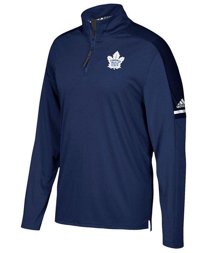 Men's Toronto Maple Leafs adidas Blue Quarter-Zip - Jacket