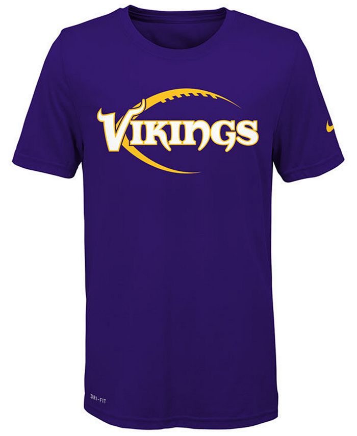 Nike Minnesota Vikings Legend Icon T-Shirt, Big Boys (8-20) - Macy's
