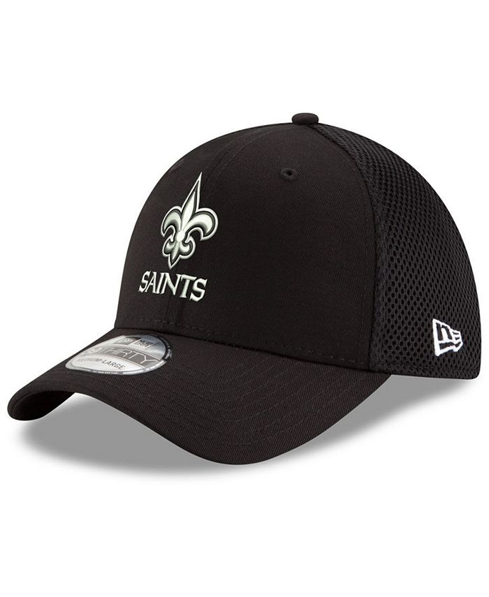 New Era New Orleans Saints Black/White Neo MB 39THIRTY Cap - Macy's