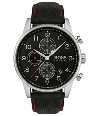 hugo boss watch black and red