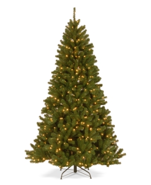 National Tree Company 75' North Valley Spruce Hinged Tree with Dual Color Led Lights