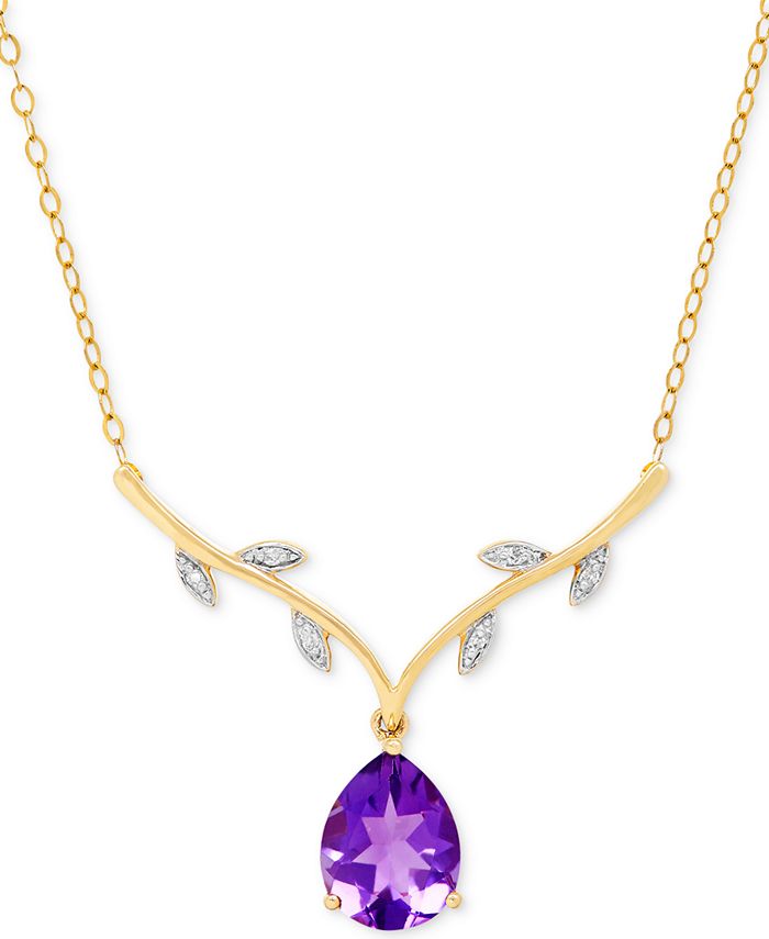 Macys amethyst necklace Clearance