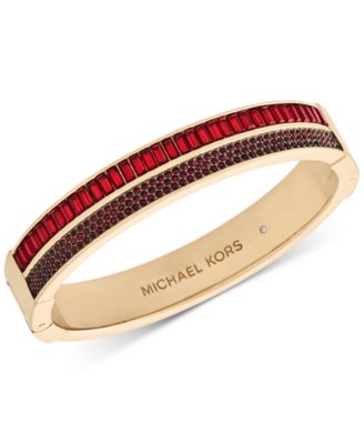 Michael Kors - Crystal Hinged Bangle Bracelet
