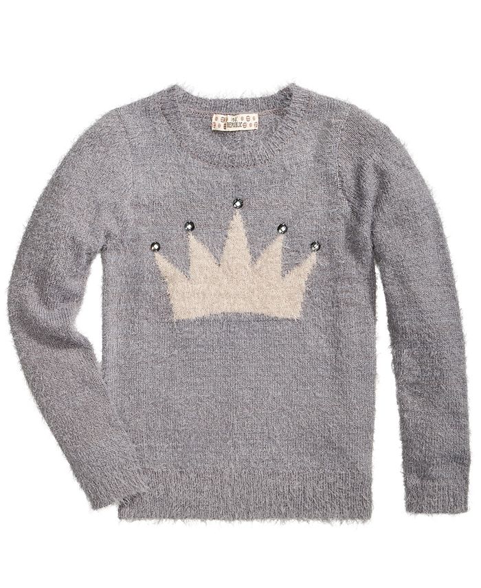 Pink Republic Crown Sweater Big Girls 7 16 Macy s