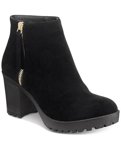 macys low heel booties