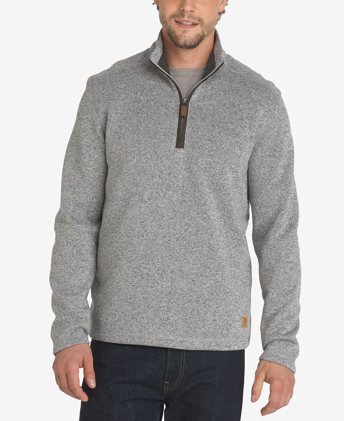 G.H. Bass & Co. Men's Quarter-Zip Fleece Sweater - Macy's