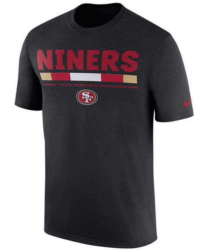 Nike Men's San Francisco 49ers Legend Staff T-Shirt - Macy's