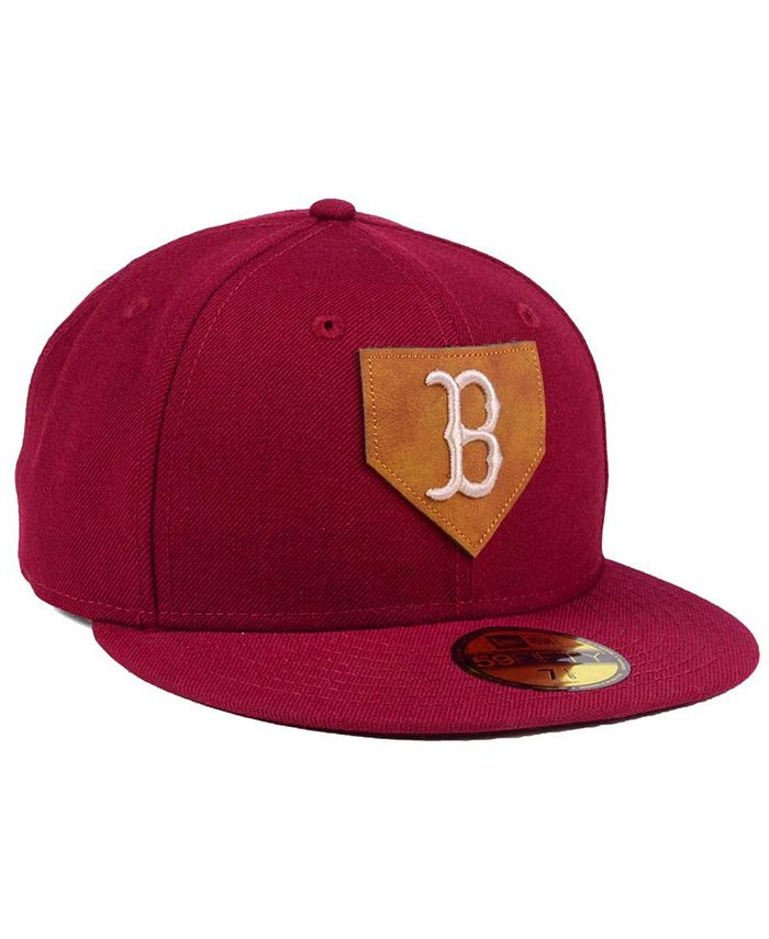 New Era Boston Red Sox The Logo of Leather 59FIFTY Fitted Cap - Macy's