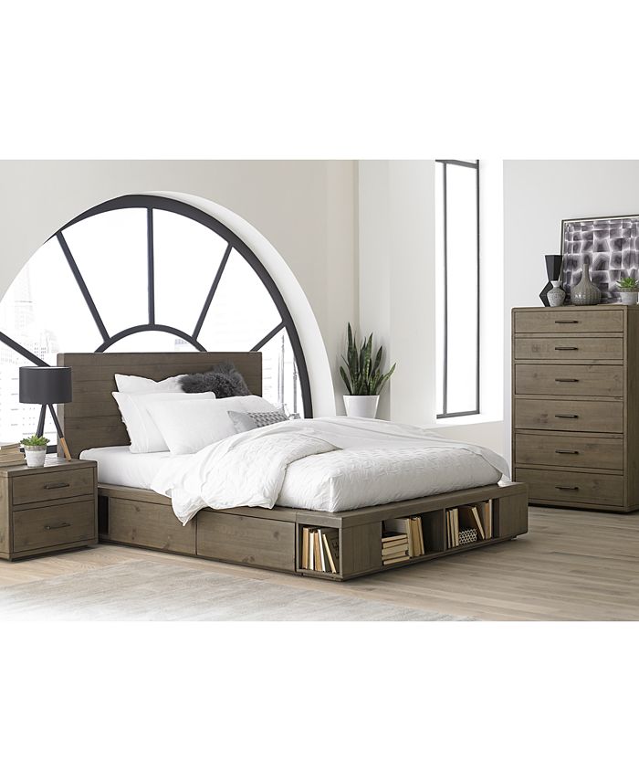 Furniture Brandon Storage Queen Platform Bed, Created for Macy's Macy's