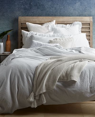 Lucky Brand Ventura Waffle Duvet Cover Sets, Created for