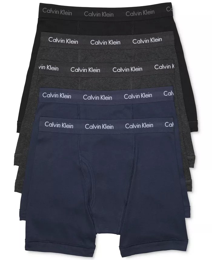 Men's Cotton Classic Boxer Briefs Underwear, 5-Pack