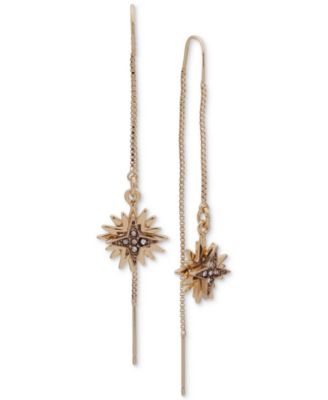 Ivanka Trump - Gold-Tone Layered Multi-Star Crystal Threader Earrings