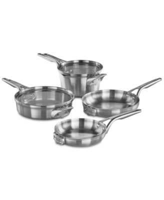 Calphalon - Premier Space-Saving 6-Pc. Stainless Steel Cookware Set