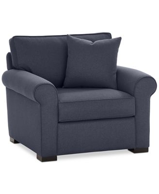 Furniture - Astra Fabric Chair: Custom Colors, Created for Macy's