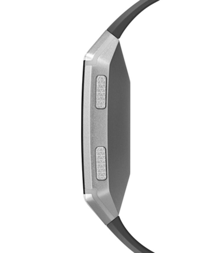 Fitbit Unisex Ionic Smoke Gray Elastomer Strap Smart Watch 35mmx32mm & Reviews - Macy's