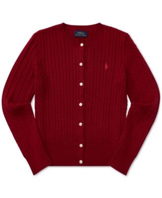 polo big girl cardigan