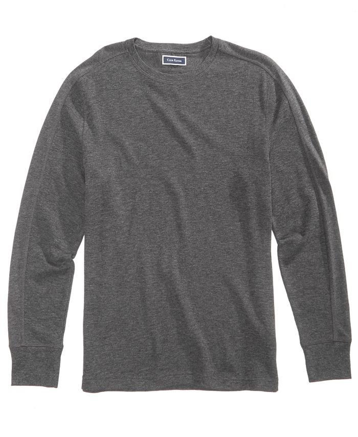 Club Room Men's Thermal Waffle-Knit T-Shirt, Created for Macy's - Macy's