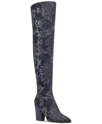 Nine West Siventa Brocade Over The Knee Boots Macy s