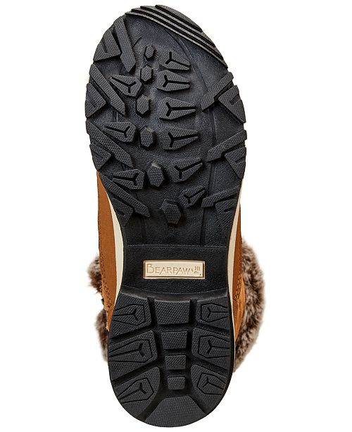 BEARPAW Women's Quilted LaceUp ColdWeather Waterproof Boots