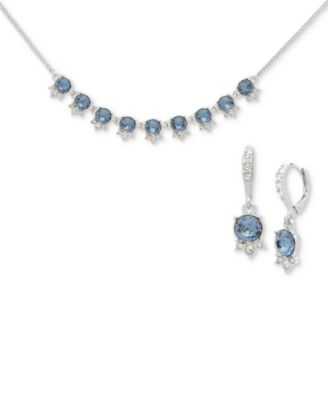 Givenchy - Crystal Collar Necklace & Drop Earrings Set
