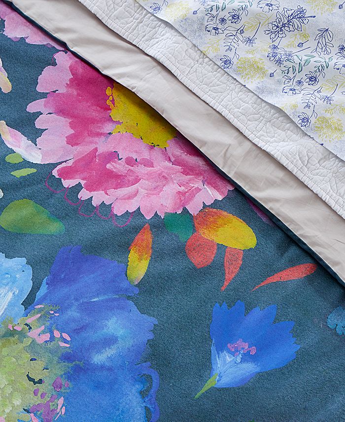 bluebellgray Kippen Cotton 3Pc. King Duvet Cover Set Macy's