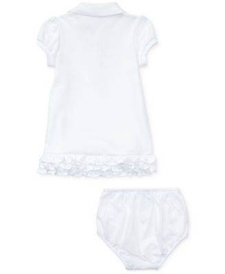 Baby Girls Ruffled Trim Cupcake Dress