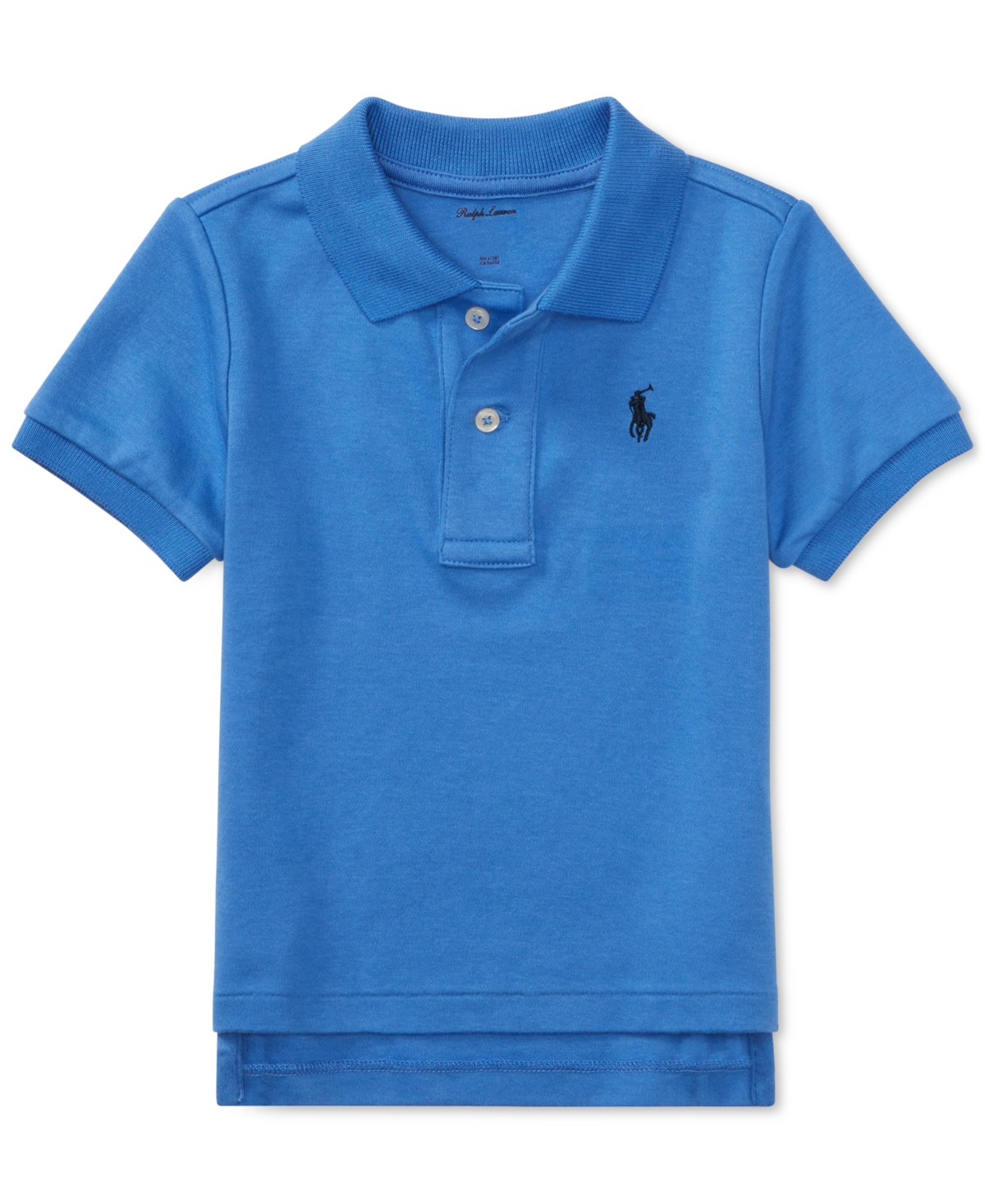 Shop Polo Ralph Lauren Baby Boys Cotton Polo Short Sleeved Shirt In Scotsdale Blue