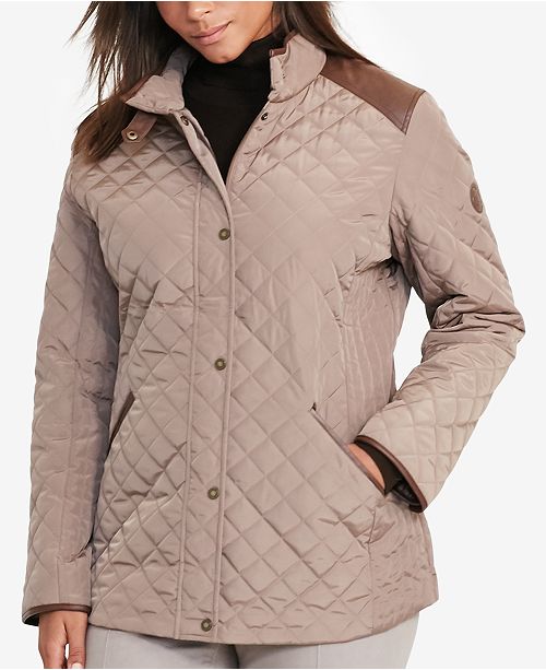 Lauren Ralph Lauren Plus Size Quilted Jacket & Reviews Coats Women
