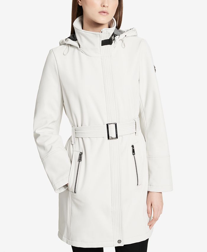 Calvin Klein Hooded Softshell Jacket & Reviews - Coats & Jackets - Women -  Macy's
