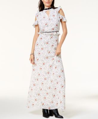 Glam - Cold-Shoulder Maxi Dress