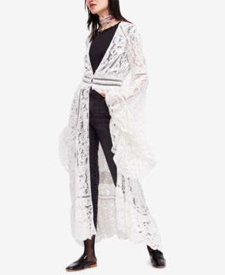 NWT Free People Willow fashion Lace Kimono XS/S