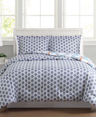 Pem America Flynn Reversible 3-Pc. Comforter Sets, Created for Macy's 