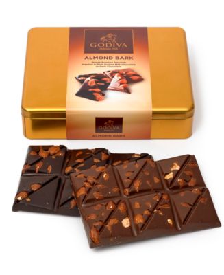 Godiva 12-Pc. Almond Bark Gift Tin - Macy's