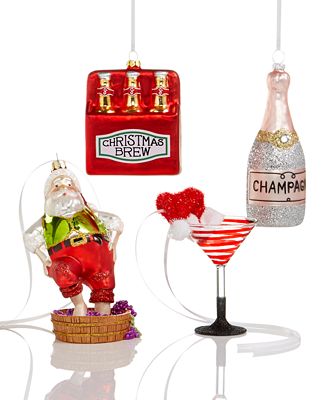 Holiday Lane Wine & Spirits Ornament Collection, Created ...