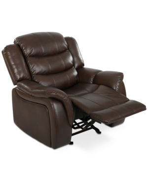 NOBLE HOUSE OLYENA FAUX LEATHER GLIDER RECLINER