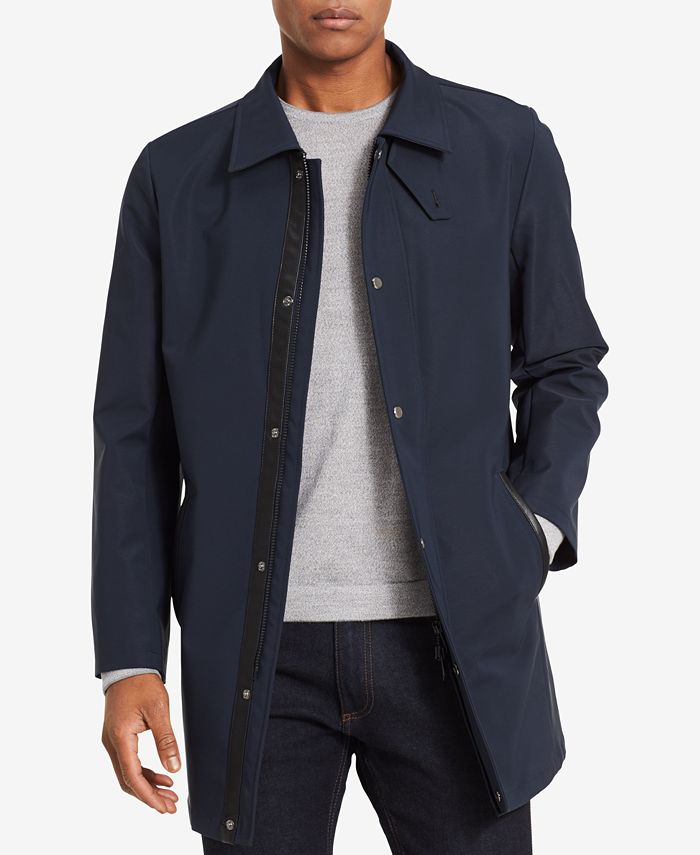 Calvin Klein Men's Classic-Fit Trench Coat & Reviews - Coats & Jackets ...