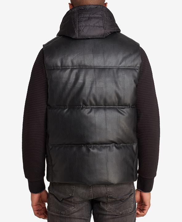 Sean John Men's Puffer Vest With Inset, Created for Macy's & Reviews ...