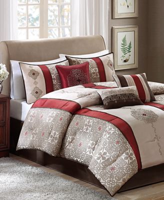 Donovan Jacquard Medallion 7-Pc. Comforter Set, California King