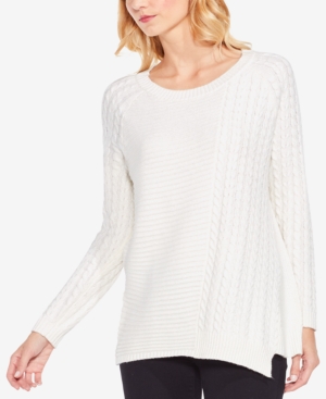 UPC 039374894670 product image for Two By Vince Camuto Asymmetrical Cable-Knit Sweater | upcitemdb.com