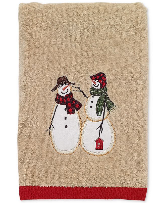 Avanti Snowman Gathering Hand Towel & Reviews Bath Towels Bed