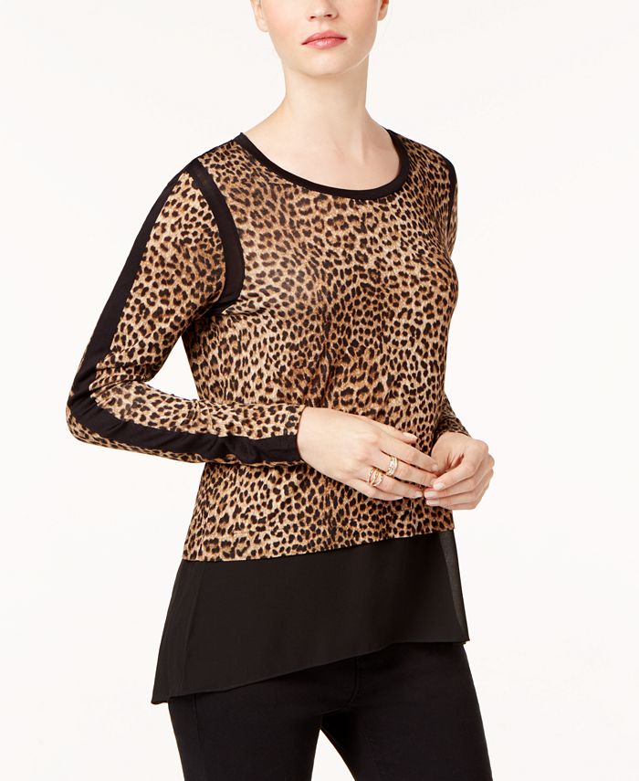 michael kors leopard pants