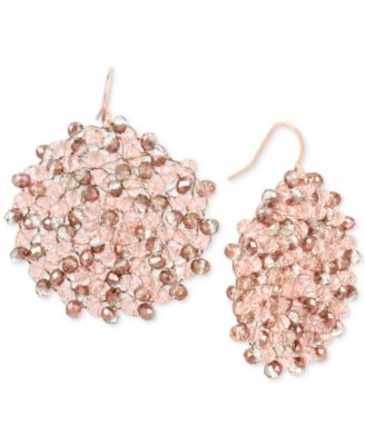 Kenneth Cole New York - Colored Bead Woven Drop Earrings