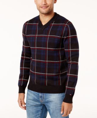 tommy hilfiger plaid sweater