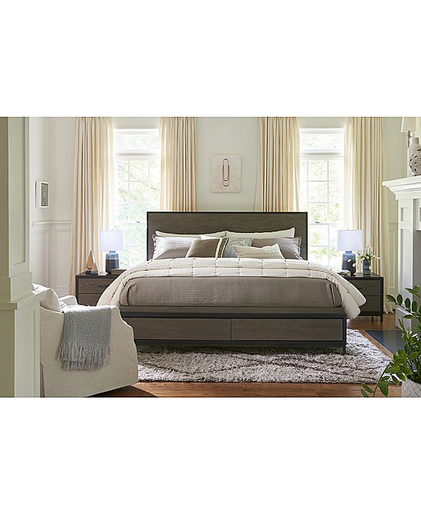 Furniture Avery Brown Storage Bedroom Furniture, 3-Pc. Set ...