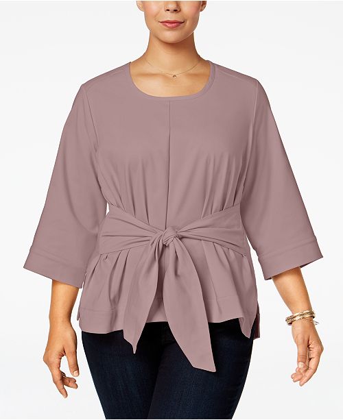 Melissa Mccarthy Seven7 Trendy Plus Size Tie Front Top Reviews